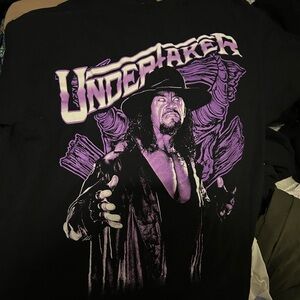 WWE Black and Purple Undertaker Men's Tee